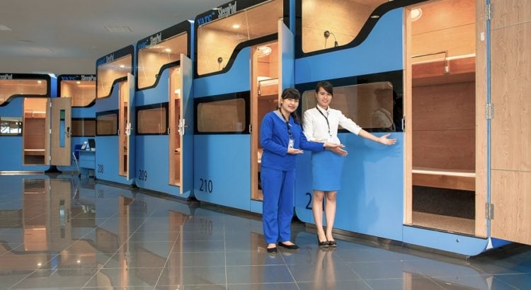 Dịch vụ hộp ngủ (Sleep Pod) tại sân bay Nội Bài