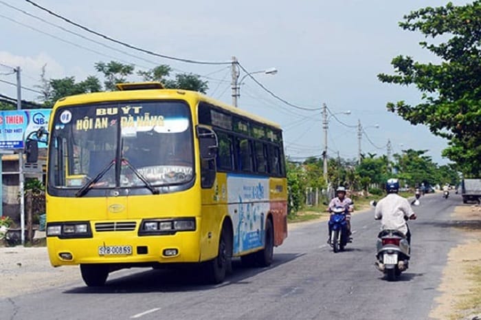 Đi xe bus từ sân bay Đà Nẵng về Hội An