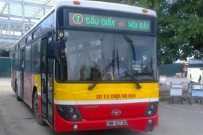 Xe bus số 07 Cầu Giấy đi sân bay Nội Bài