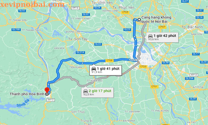 xe ghép hà nội hoà bình